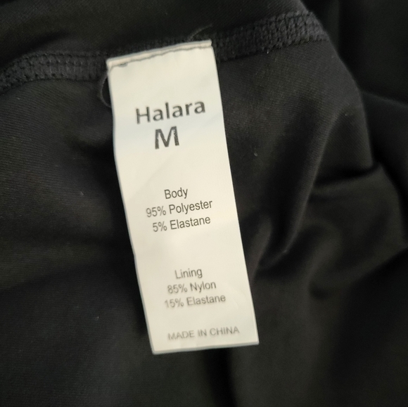 HALARA Elegant Black Mini Dress with Spaghetti Straps - Picture 4 of 6